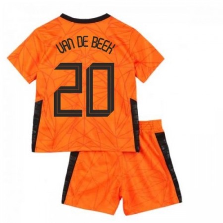 Camisetas Países Bajos Donny van de Beek 20 Niños Primera Equipacion  Eurocopa 2020